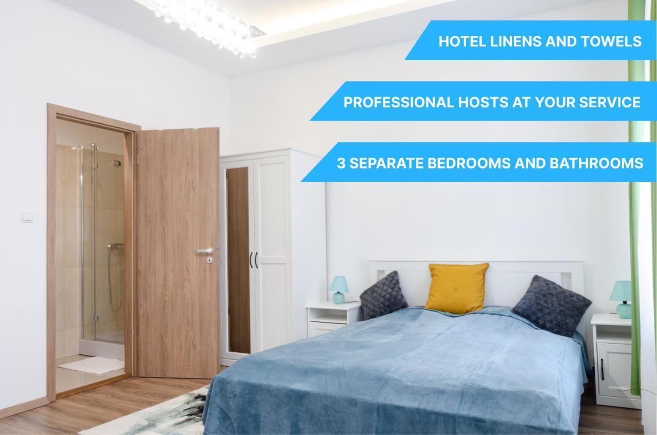 בודפשט 3 En Suit Bedroom Flat In The Main Centre For 6Ppl, 3Bdr,3Bthr,Ac מראה חיצוני תמונה